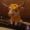 Highland Cow Papercraft – 3D Low Poly Baby Cow, DIY Paper Model, PDF Template, Decor, Kids Craft, Paper Sculpture