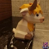 Highland Cow Papercraft – 3D Low Poly Baby Cow, DIY Paper Model, PDF Template, Decor, Kids Craft, Paper Sculpture