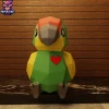 Baby Parrot Valentine Papercraft – 3D Low Poly Parrot bird , DIY Paper Model, PDF Template, Decor, Kids Craft, Paper Sculpture