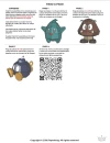 Characters Mario Papercraft 3D PDF Pattern & Template – Bob-omb Goomba Luma | Low Poly DIY Game Decor | Paper Model