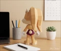 Chibi Lola Bunny, DIY, Papercraft, pdf, Low Poly, 3D model, Craft, gift idea, bunny, Moon Studio
