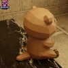 Otter Seal Valentine Papercraft – 3D Low Poly Seal , DIY Paper Model, PDF Template, Decor, Kids Craft, Paper Sculpture
