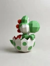 Yoshi in an Egg Mario Low Poly Papercraft Templates Gift DIY Decoration BOYKA