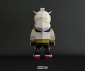 Urban Gundam RX-79[G], DIY, Papercraft, PDF, Low Poly, 3D model, Craft, Paper, Pixar, Movie, Moon Studio