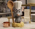 Chibi Ratatouille, DIY, Papercraft, PDF, Low Poly, 3D model, Craft, Paper, Pixar, Movie, Moon Studio
