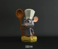 Chibi Ratatouille, DIY, Papercraft, PDF, Low Poly, 3D model, Craft, Paper, Pixar, Movie, Moon Studio