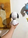 Snoopy Cute Sitting Dog Low Poly Papercraft Templates Gift DIY Decoration BOYKA