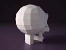 Skull Papercraft DIY | Halloween decor papercraft | PDF | DIY printable template | 3D sculpture