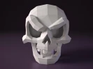 Skull Papercraft DIY | Halloween decor papercraft | PDF | DIY printable template | 3D sculpture