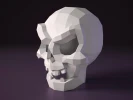 Skull Papercraft DIY | Halloween decor papercraft | PDF | DIY printable template | 3D sculpture