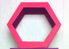 Geo Shelves 3d papercraft. You get PDF digital file with these template and instruction for DIY minimalist geometric shelves.