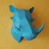 Warthog Boar papercraft DIY Trophy, Download and make your own Faux taxidermy