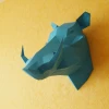 Warthog Boar papercraft DIY Trophy, Download and make your own Faux taxidermy