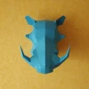Warthog Boar papercraft DIY Trophy, Download and make your own Faux taxidermy