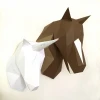 Horse papercraft. You get a PDF digital file with templates (pattern) and instructions for this DIY (do it yourself) wall paper sculpture.