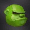 Orge Mask Papercraft, DIY, Low-poly Papercraft