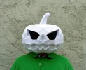 Pumpkin Mask Papercraft, DIY, Low-poly Papercraft