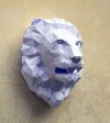 Lion Sculpture Papercraft, DIY, Low-poly Papercraft