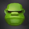 Orge Mask Papercraft, DIY, Low-poly Papercraft