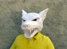 Werewolf Mask Papercraft, DIY, Low-poly Papercraft