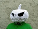 Pumpkin Mask Papercraft, DIY, Low-poly Papercraft