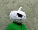 Pumpkin Mask Papercraft, DIY, Low-poly Papercraft