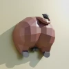 Cucul Toro (Bull Bottom) Papercraft, Lowpoly Papercraft, Fovea - Papercraft - Nonitt
