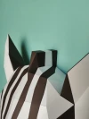 Cute Zebra Papercraft PDF Template - Low Poly 3D Animal Wall Trophy - Safari Nursery Decor