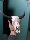 Crane Bison (Skull Bison Head) Papercraft, Lowpoly Papercraft, Fovea - Papercraft - Nonitt