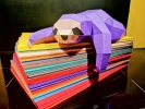Sloth Sleeping Papercraft, Lowpoly Papercraft, Fovea - Papercraft - Nonitt