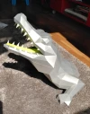 Croco Mural (Wall Crocodile) Papercraft, Lowpoly Papercraft, Fovea - Papercraft - Nonitt