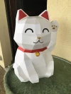 Maneki Neko Papercraft, Lowpoly Papercraft, Fovea - Papercraft - Nonitt