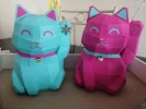 Maneki Neko Papercraft, Lowpoly Papercraft, Fovea - Papercraft - Nonitt