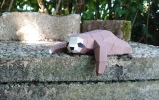 Sloth Sleeping Papercraft, Lowpoly Papercraft, Fovea - Papercraft - Nonitt