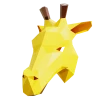 Girafe (Giraffe Head) Papercraft, Lowpoly Papercraft, Fovea - Papercraft - Nonitt