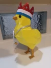 Poussinou (Chick) Papercraft, Lowpoly Papercraft, Fovea - Papercraft - Nonitt
