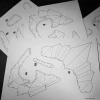 African Tribal Baoule Mask Papercraft, DIY, PDF, Wall Decor, 3D Mask Template