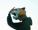 Tiger Mask, Halloween Papercraft Mask, Cat Mask, Animal Mask, Polygon Mask, DIY Face Mask, Template, 3D mask, Paper Mask, Mask Pattern