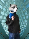 Animal Mask: Make your own 3D Low Poly Raccoon Mask with this printable PDF template. Great for Halloween and Parties!