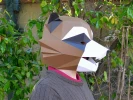 Animal Mask: Make your own 3D Low Poly Raccoon Mask with this printable PDF template. Great for Halloween and Parties!