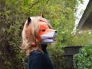 Fox Mask with Moving Jaw! - Paper Halloween Mask | Animal Mask | DIY Paper Mask | Printable Mask
