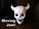 Devil Skull Mask with Moving Mouth for Halloween - DIY Pattern With Just Paper and Glue! | Halloween Mask | Demon Skull Devil Skull Mask with Moving Mouth for Halloween - DIY Pattern With Just Paper and Glue! | Halloween Mask | Demon Skull