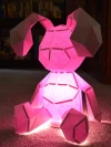 Easter Bunny that Lights Up! Fun Papercraft Pattern | Rabbit Figurine | Easter Project | DIY Project | Baby Shower