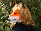 Fox Mask with Moving Jaw! - Paper Halloween Mask | Animal Mask | DIY Paper Mask | Printable Mask