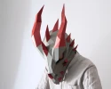 Printable Dragon Mask: DIY Papercraft Costume (PDF Download A4/US Letter)