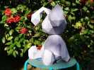 Easter Bunny that Lights Up! Fun Papercraft Pattern | Rabbit Figurine | Easter Project | DIY Project | Baby Shower