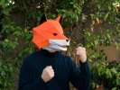 Fox Mask with Moving Jaw! - Paper Halloween Mask | Animal Mask | DIY Paper Mask | Printable Mask