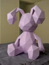 Easter Bunny that Lights Up! Fun Papercraft Pattern | Rabbit Figurine | Easter Project | DIY Project | Baby Shower