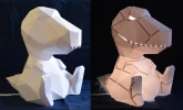 T-Rex Lamp Papercraft Pattern | DIY Project | Table Lamp | Paper Lantern T-Rex Lamp Papercraft Pattern | DIY Project | Table Lamp | Paper Lantern