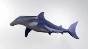 Hammerhead Shark Papercraft, 3D Papercraft, Build Your Own Low Poly Paper Sculpture PDF Download DIY gift, Wall Decor for home, Cricut svg